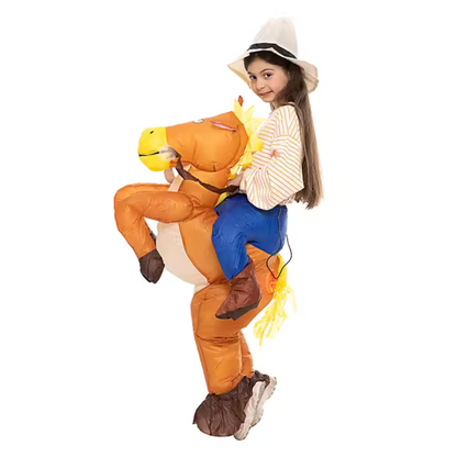 Opblaasbare Cowboy & Cowgirl pak